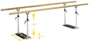 Barres parallèles pliables en bois