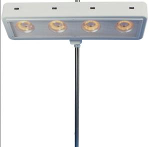 Lampe IR 4 x 400 W à quartz sur pied roulant