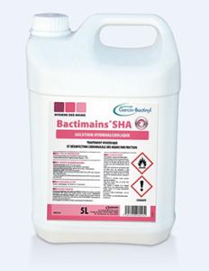 Bidon de 5 litres de solution hydroalcoolique SHA BACTIMAINS